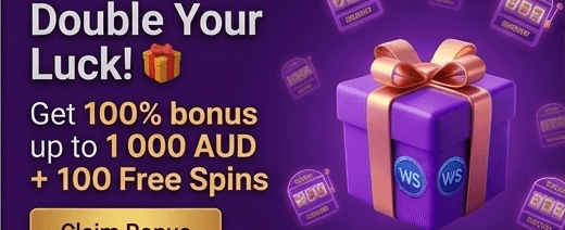 100% Welcome Match Bonus banner